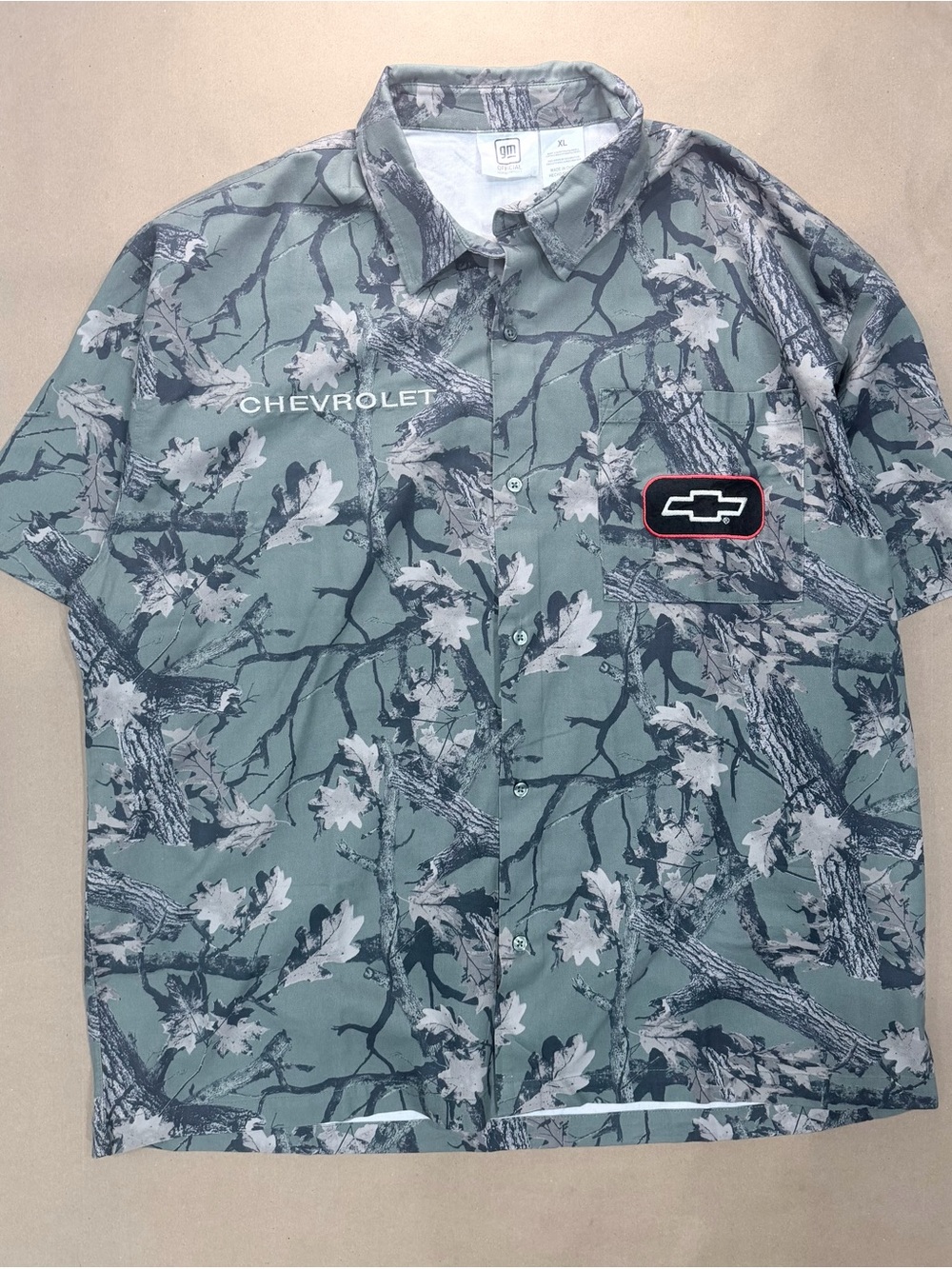 NWT Chevrolet Camo Workwear Shirt – Men’s XL GM Official Licensed